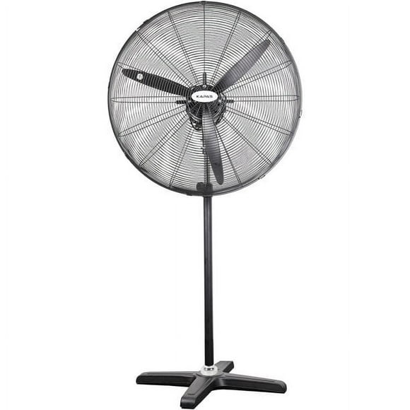 Industrial Pedestal Fan, 30"& 26" Diameter Commercial Oscillating Fan Made by Heavy Duty Metal Structure and Blade