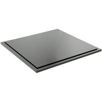 Plymor Black Acrylic Square Display Base, 12.625" W x 12.625" D x 0.4375" H