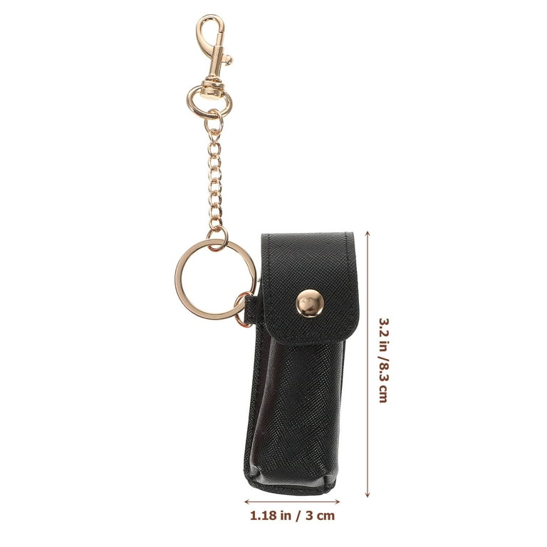 Ladies Leather Mini Keychain Bucket Lipstick Bag Charm Handbag Backpack  Storage