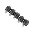 thumbnail image 2 of 10 Pcs SPST Black Button On/ Round Rocker Switch AC 6A/125V 3A/250V, 2 of 8
