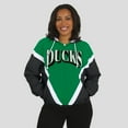 thumbnail image 4 of Women's WEAR by Erin Andrews Green/Black Oregon Ducks Colorblock Full-Zip Hoodie Windbreaker Jacket, 4 of 5