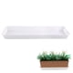 thumbnail image 2 of Maceta de plástico rectangular resistente, bandeja grande para maceta, platillo de resina para plantas, Base de platillo para flores, apto para maceteros largos, 2 of 5