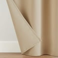thumbnail image 4 of ECLIPSE Andover Solid Tripleweave Thermal Blackout Grommet Curtains for Bedroom (2 Panels), 42 in x 63 in, Beige, 4 of 7