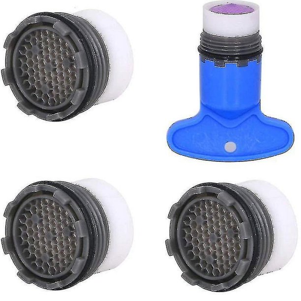 Aireador de grifo M18,5,3 piezas de rosca externa para grifo de cocina, ahorro de agua para grifo con 1 llave de grifo Starlight (hy)
