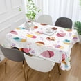 thumbnail image 5 of GZHJMY Cupcakes Rectangle Tablecloth, Waterproof Stain Wrinkle Resistant Washable Polyester Table Cover for Picnic Dinner Holiday Kitchen Party Decor, 60 x 120 in Home Decor, 5 of 7