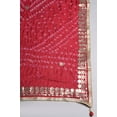 thumbnail image 2 of DWEEP SARA Tenue Ethnique pour Femmes pour Fête et Festif Spécial Festif Dupatta Rouge, 2 of 2