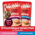 thumbnail image 5 of Delectables Lickable Cat Treats Bisque for 10+ Variety Pack, 12 Count (16.8 oz.), 5 of 11