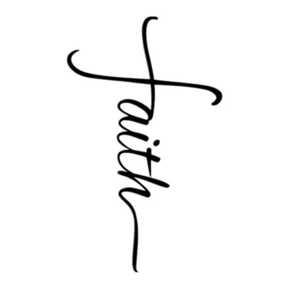 Metal Faith Wall art for home Hanging Ornament Sculpture