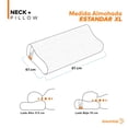 thumbnail image 4 of Almohada Dreamlab Neck+ Soporte Cervical Memory Foam con Gel Hipoalergénica Tamaño Estándar XL., 4 of 6