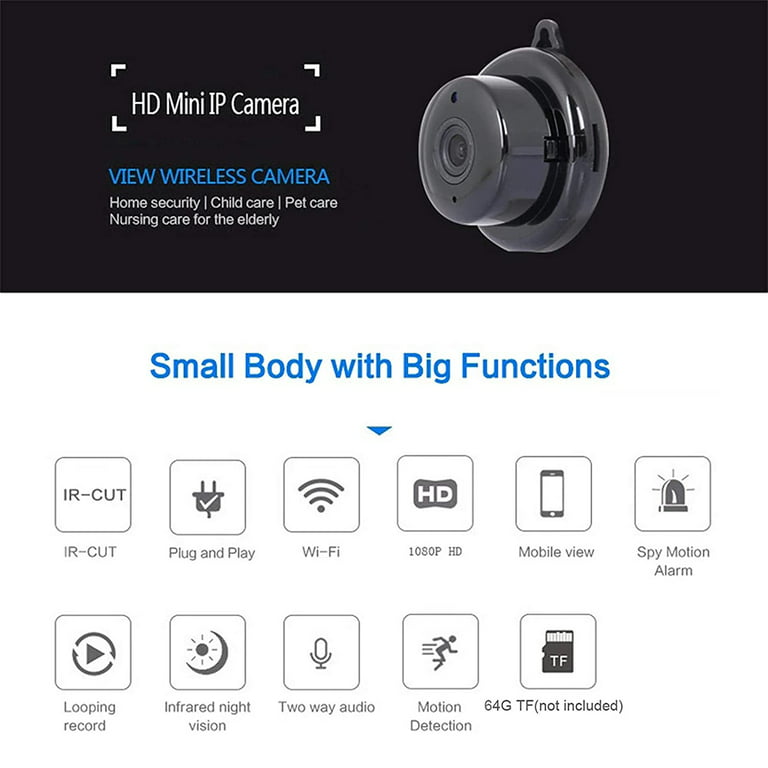 Universal - Caméra wifi caméra IP intérieure sans fil intelligente moniteur  de bébé suivi automatique audio bidirectionnel infrarouge vision nocturne  V380