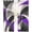 Purple, variant on Red Black Waves Sheer Curtains 39 Inch Long 2 Panels, Modern Minimalist Geometric Arched Curved Ribbons Light Filtering Semi Sheer Drapes Grommet Voile Window Curtain for Living Bedroom W27.9 x L39