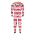 thumbnail image 3 of Odeerbi Matching Family Christmas Pajamas Sets Parent-Child Warm Hooded Jumpsuit Set Xmas Printed Home Wear Loungewear Sleepwear Jammies for Dad, 3 of 6