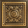 thumbnail image 1 of From Plain To Beautiful In Hours 223 la Scala PVC 2' x 2' Tuile de Plafond Collée Ou Encastrée (Couvertures / 4 Pi2), Pack de 1, or Antique, 1 of 1