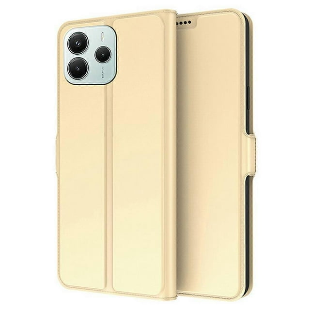 For Xiaomi Redmi Note 14 4G (163.25x76.55x8.16mm) Case Shockproof TPU Inner Shell Leather Phone Cove