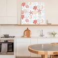 thumbnail image 5 of Framed Canvas Wall Art for Living Room Red Starfish Wall Decor, Shell Coral Marine Life Aesthetic Paintings for Bedroom Office Kitchen Bathroom, Ready to Hang Artwork Wall Pictures 8x8 Inch, 5 of 9