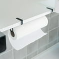thumbnail image 3 of Paper Towel Hanger Metal Roll Paper Storage Hanging Rack Tissue Shelf for Kitchen Under Cabinet Over Door Bathroom Towel Sundries Accessories, 3 of 10