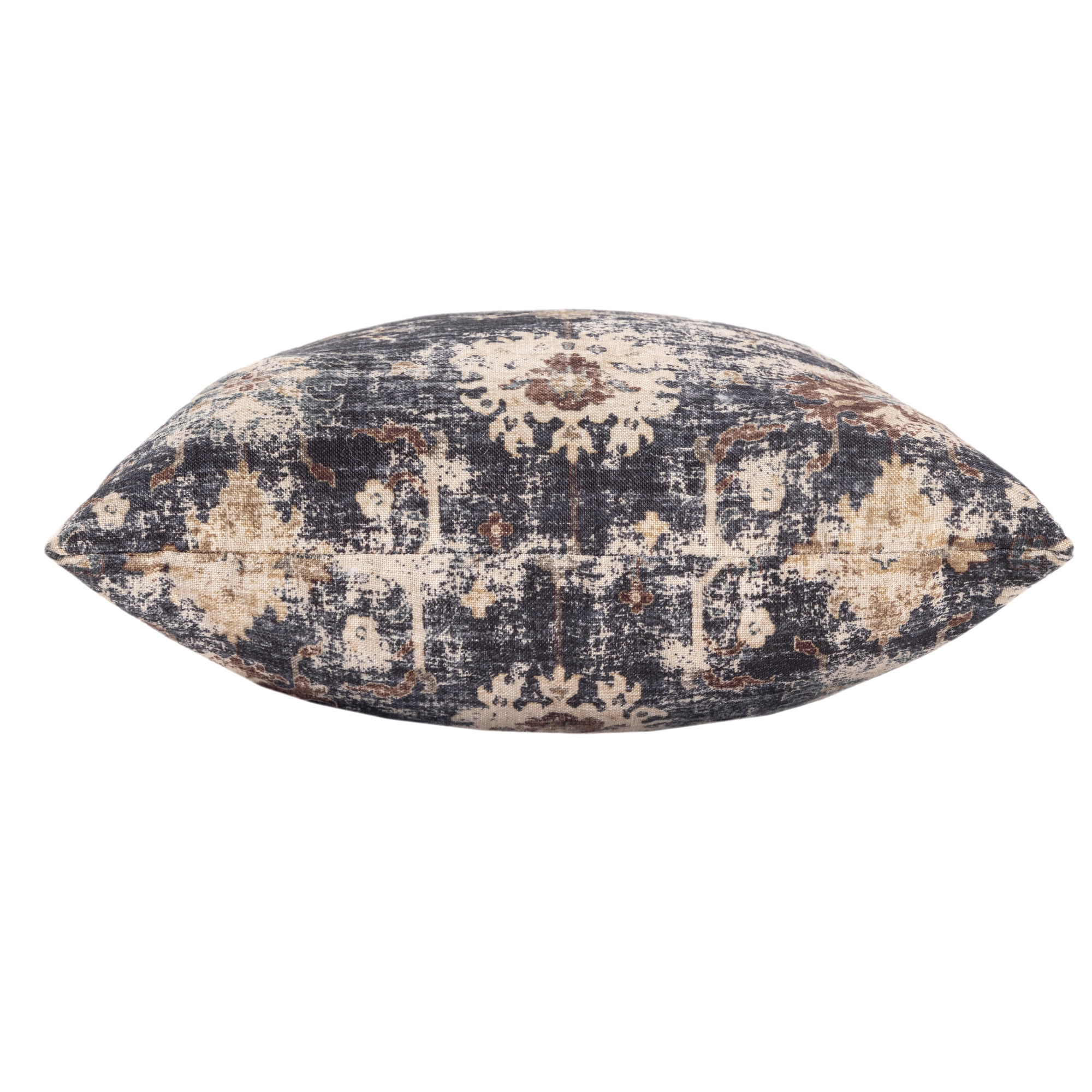 Harlow Hill Charleston 18" x 18" Navy Blue/Beige Floral Polyester Adult Decorative Throw Pillow