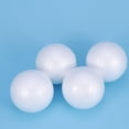 thumbnail image 2 of WEUVEB 2 Pcs White Round Craft Adornments Supplies for Christmas Holiday Decoration Projects, 2 of 8