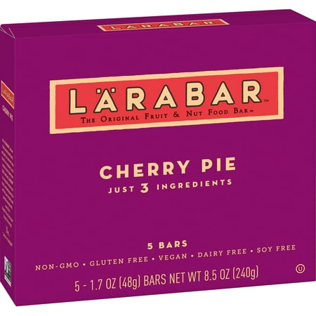 (4 Pack) Larabar Gluten Free Bar, Cherry Pie, 1.7 oz Bars (5