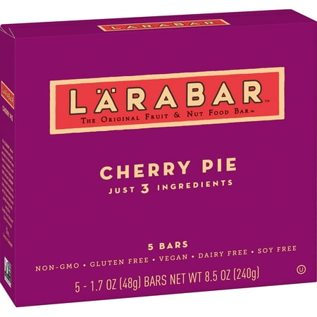 - (4 Pack) Larabar Gluten Free Bar, Cherry Pie, 1.7 oz Bars (5 Count)