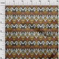 thumbnail image 2 of oneOone Georgette Viscose Fabric Diamond & Swirl Ikat Fabric Prints By Yard 42 Inch Wide, 2 of 4