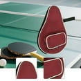 thumbnail image 6 of Kuntesetty Pingpong Paddle Case Carrier Protective Pouch for Game Traveling Competition Claret, 6 of 9