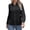 Black, variant on Bibifish Women’s Button Down Shirt Casual Solid Long Sleeve Simple Shirt Comfy Dressy Office Work Blouse
