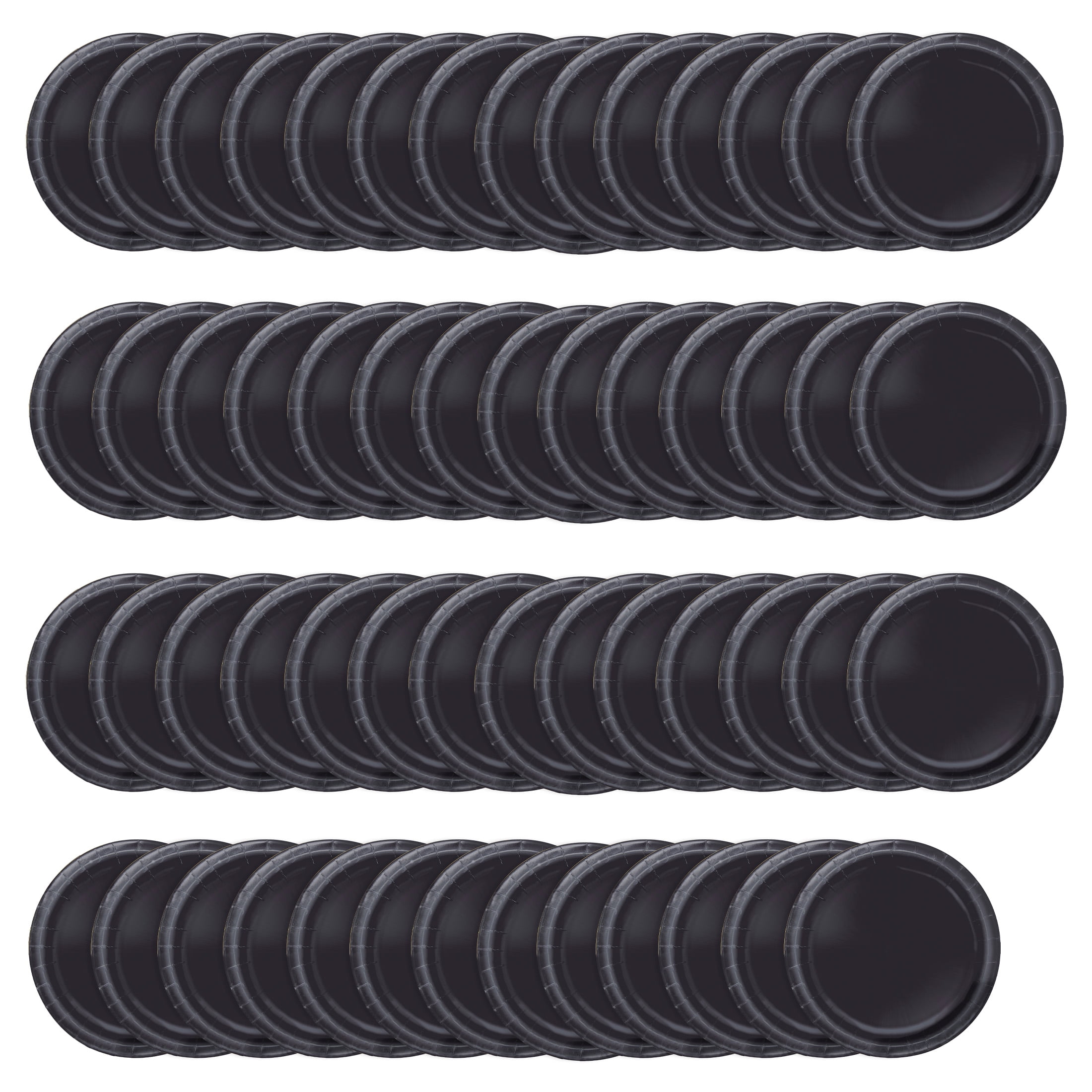 55 Count 9IN Black Paper Dinner Plates by Way To Celebrate