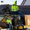 thumbnail image 2 of Chamarra Polar Thermic de trabajo impermeable con reflejante alta visibilidad Negro Bk Safety products talla Extra Grande, 2 of 8