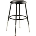 thumbnail image 2 of (Pack of 2) NPS® 19 -27" Height Adjustable Heavy Duty Vinyl Padded Steel Stool, Black, 2 of 2