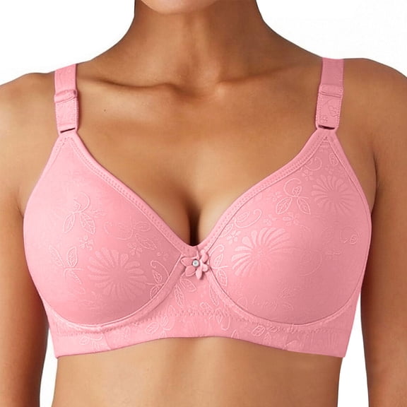 Hurxie Pack Bras for Women t Shirt Push Up Bra for Women Comfortable Everyday Bras Watermelon Red ,42