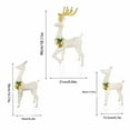 3 Pcs Christmas Lights Reindeer Decoration Outdoor Deer Family With