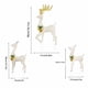 thumbnail image 3 of 3 Pcs Christmas Lights Reindeer Decoration Outdoor Deer Family With Warm White LED Lights Garden Ground Plug Yard Decoration, 3 of 7