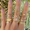 thumbnail image 1 of Conjuntos de anillos Vintage para nudillos para mujer, anillos con figura geométrica de piedra de cristal bohemio para mujer, regalo de joyería bohemio 2021 Dengxun unisex, 1 of 2