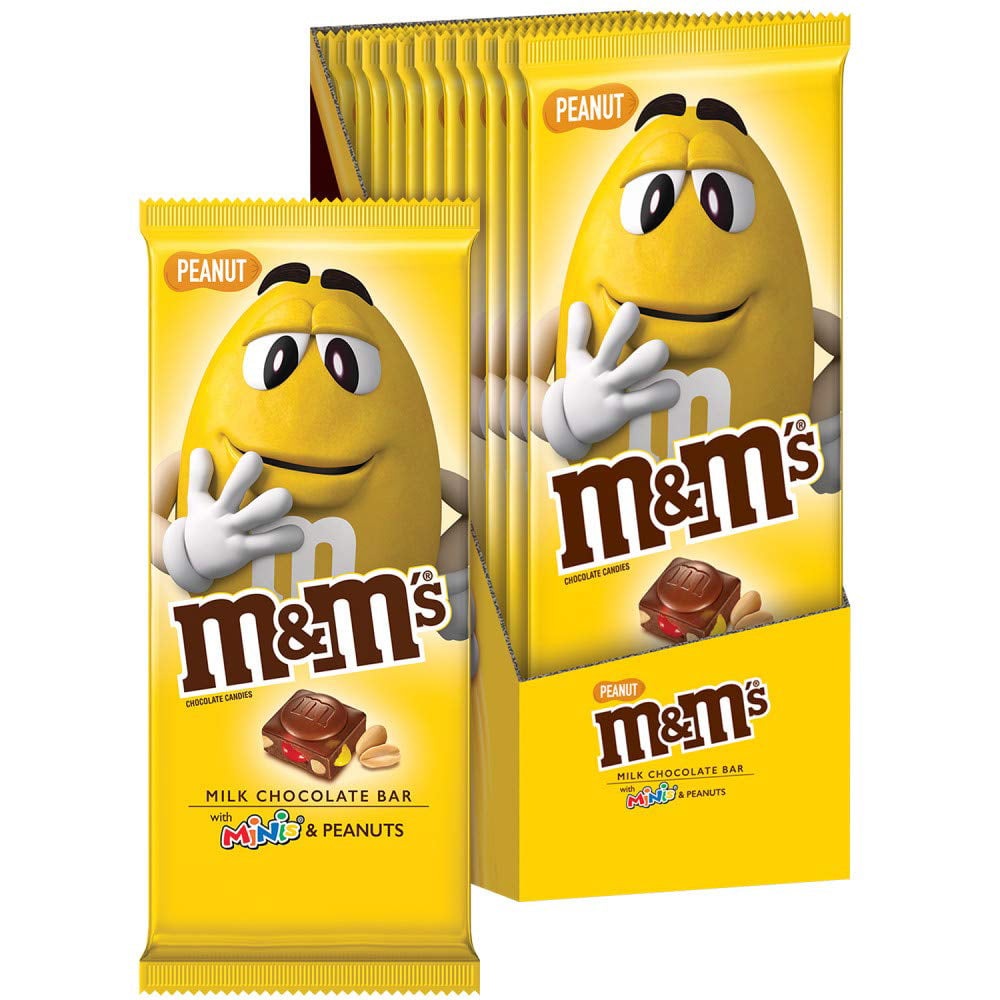 M&m's Peanut & Crispy Chocolate Bar 34g (2 / 5 / 10 Bars)