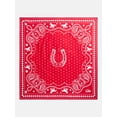 thumbnail image 3 of Kacey Lee Unisex Bandana Set with Star Concho, Red, 3 of 4