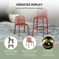 thumbnail image 5 of WestinTrends Playa 3-Piece Patio Adjustable Bar Table with Stackable Patio Bar Stools, Red, 5 of 15