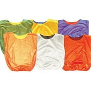 BSN Sports Mesh Reversible Scrimmage Vests-Adult-Color:Red/Black