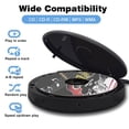 thumbnail image 2 of Reproductor de CD portátil Bluetooth Lukasa Stereo con altavoz negro, 2 of 8