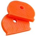 thumbnail image 1 of DIY Hardware Pack of 10 x Orange Key Cap Covers - Perfect for School Lockers, Guest Houses, Luggage Tags, etc, 1 of 2