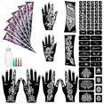 thumbnail image 1 of Kit de tatuaje temporal Brighting Henna con 84 plantillas y 6 conos, 1 of 7