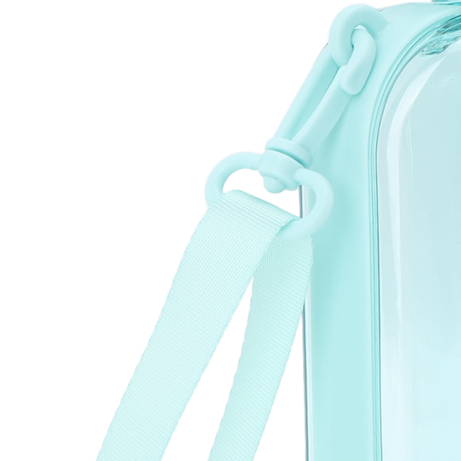 BOKYAN 750 ml Flat Water Bottle – Slim, Leak‑Proof, BPA‑Free PC, Clear Design with Scale & Carrying Strap for Travel, Gym & Camping