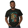 thumbnail image 4 of Break the Rules Japanese Mask Tattoo Plus Size Crewneck Graphic Tee Shirt Brisco Brands 2X, 4 of 5