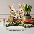 thumbnail image 5 of Easter Decorations for the Home Farmhouse Colorful Bunny with Egg Easter Table Decor Happy Spring Decoration for Indoor Home Party Easter Tabletop Decoration Easter Gifts for Kids, 5 of 9