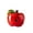 Red-Large, variant on Ceramic Artificial Apple Ornament Night Light, Button Battery Powered Decor Lamp for Home, Office and Bedroom