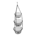 thumbnail image 2 of deevoka Fruit Basket Multipurpose Iron Basket Produce Storage Bin Three Tier Hanging, 2 of 9
