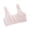 Light Pink, variant on LYMAYTER M-XL Girls Sports Bra 9-12 Solid Color Wireless No Padding Breathable Teen for Training Bras