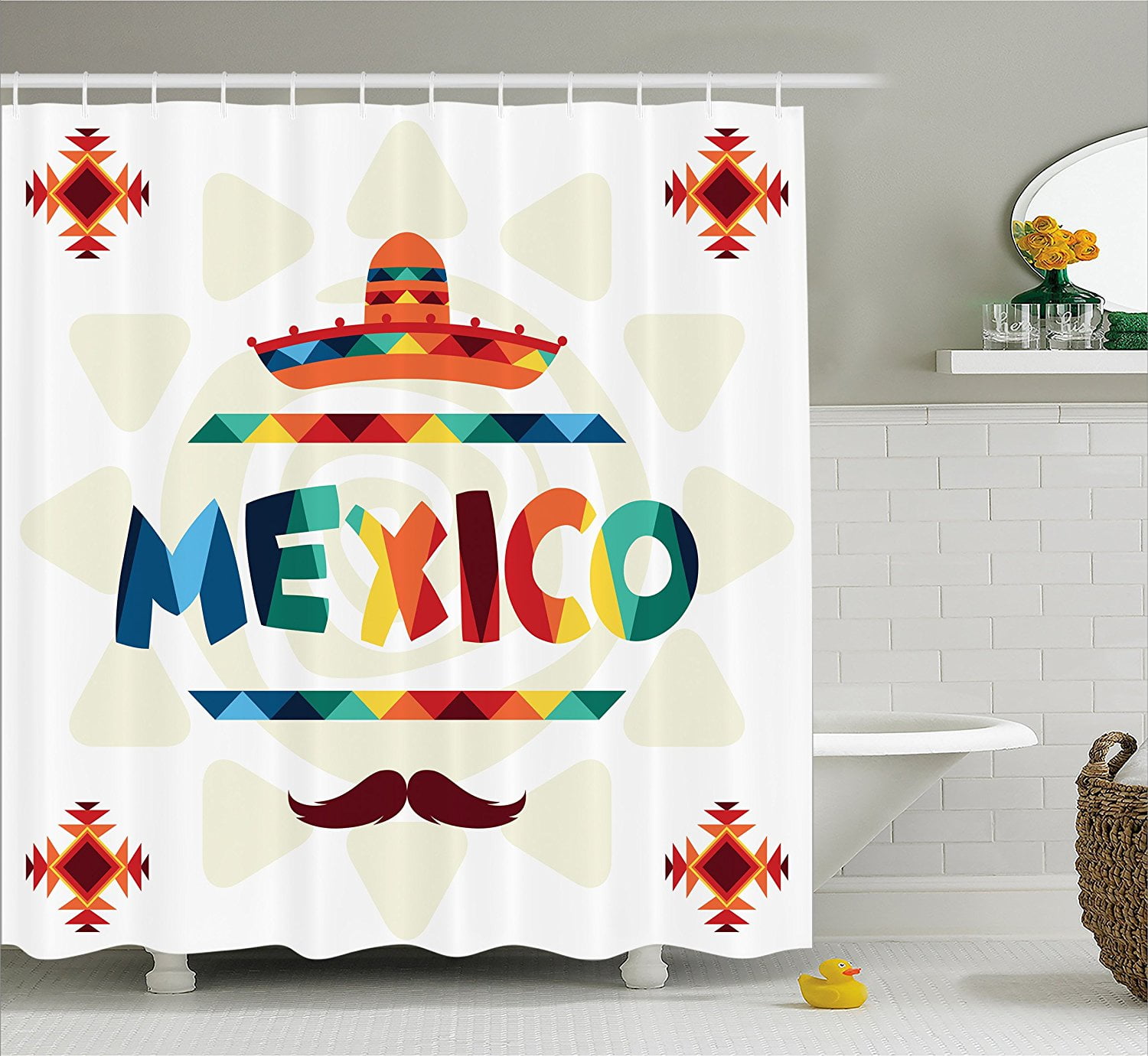 Mexican Decorations Shower Curtain By Mexican Decorations Shower Curtain By