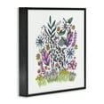 thumbnail image 4 of Giraffe in Midst of Flowers Black Framed Giclee Art, design by Cecilia Battaini, 4 of 9