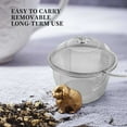 thumbnail image 3 of Extra Large Stainless Steel Twist Lock Mesh Tea Ball Infuser with Hook Chain, 3 of 4